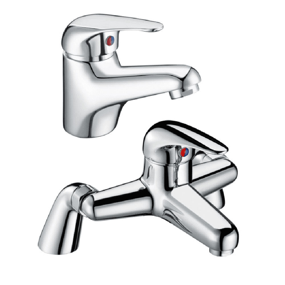 1650mm Rockall Bath Suite with Bath, Toilet, Basin Set, Optional Taps and Wastes, by Bathcenter image 3