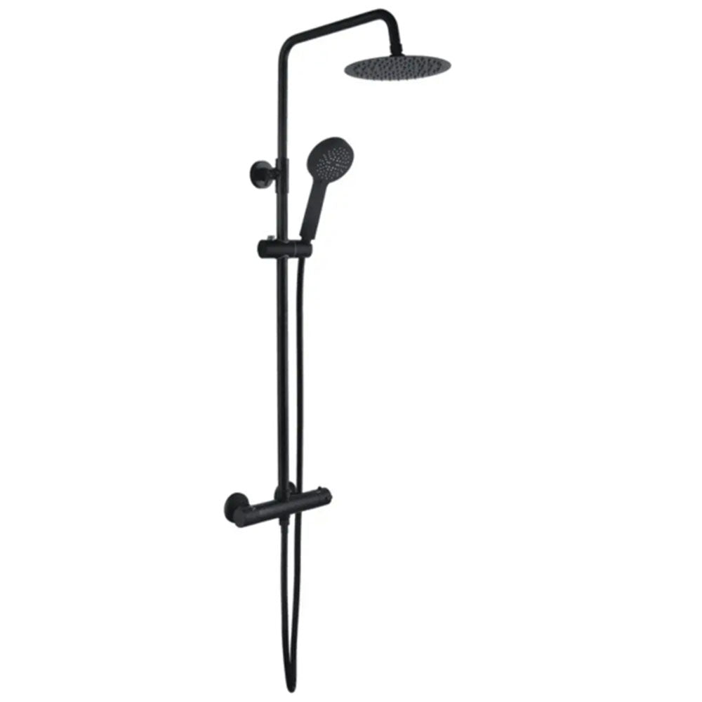900x900mm Black Quadrant Shower, 2 Door Basin Unit, Toilet, Basin Tap and Shower Mixer Suite image 17