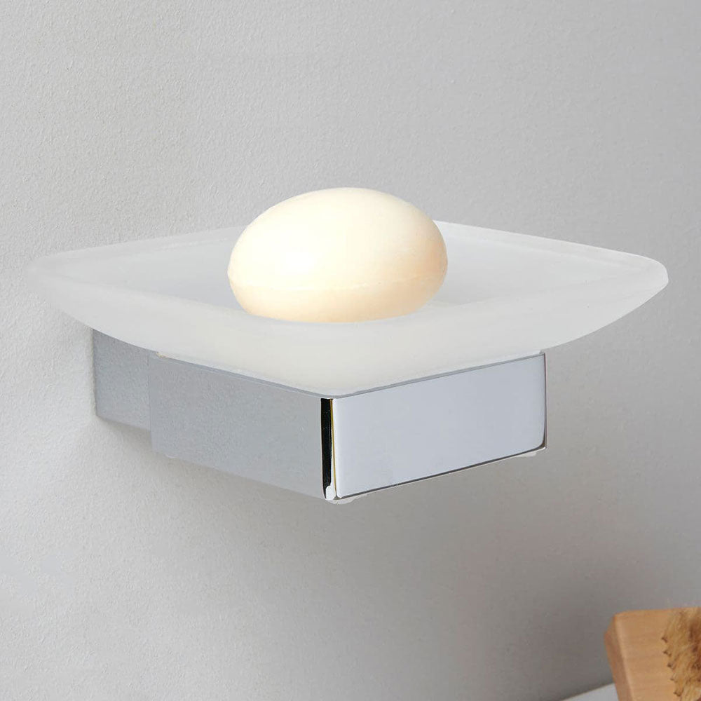 Alpha Soap Dish, Chrome image 1