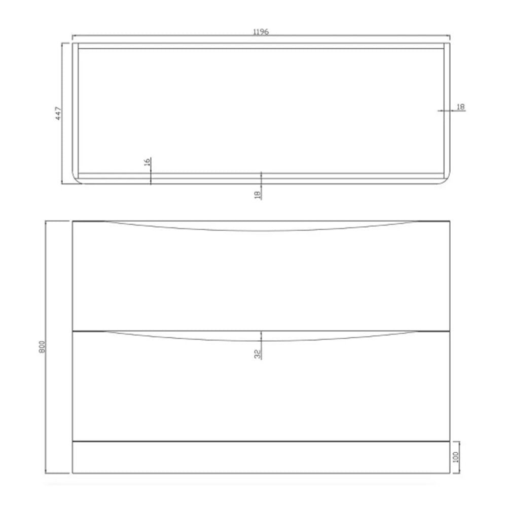 Aruba Freestanding Bath with Shower Mixer Tap, Toilet, Basin Unit and Sprung Wastes image 12