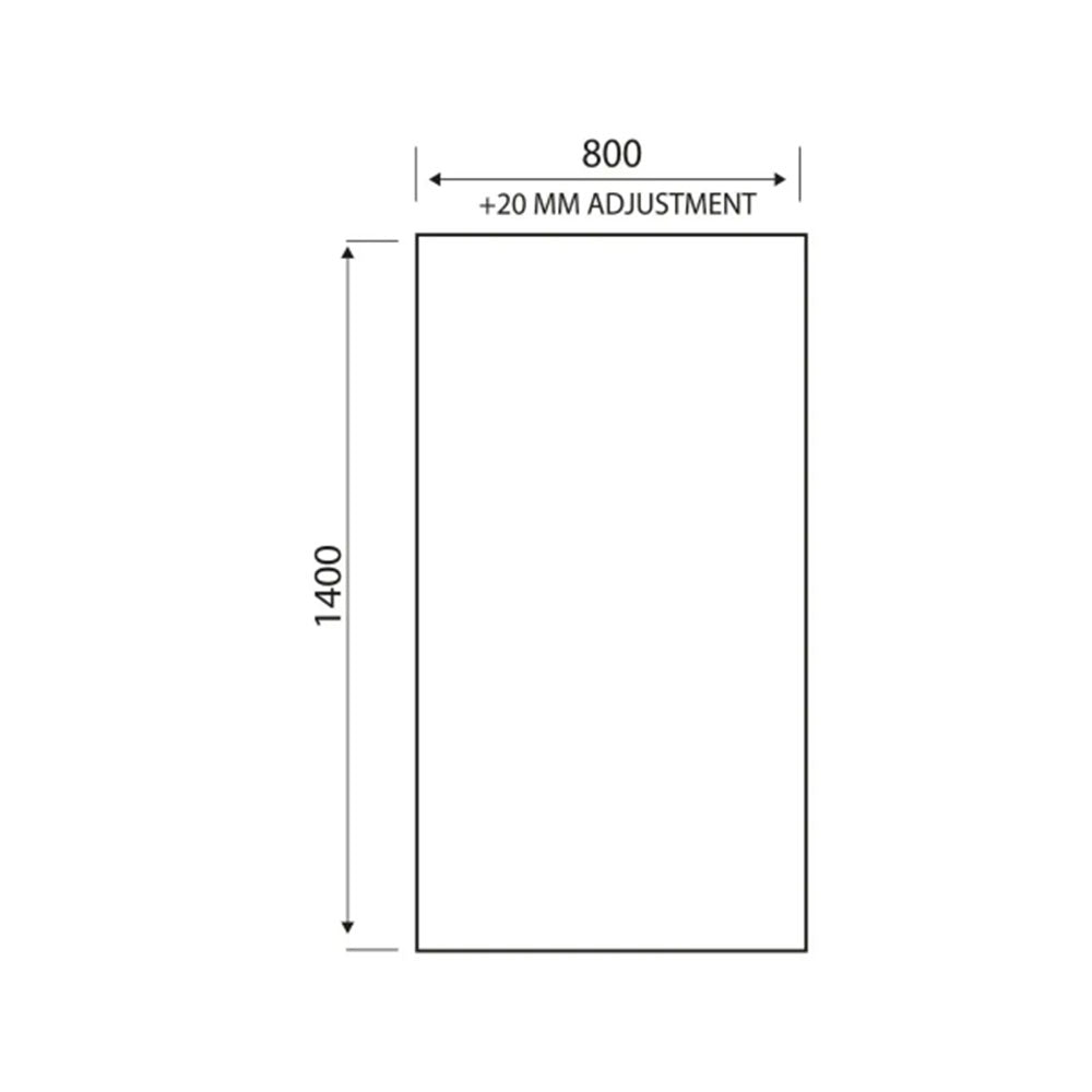 Bathcenter 1650mm Single Ended Bath, Plain Bath Screen, Sphere Mixer Shower Set image 10