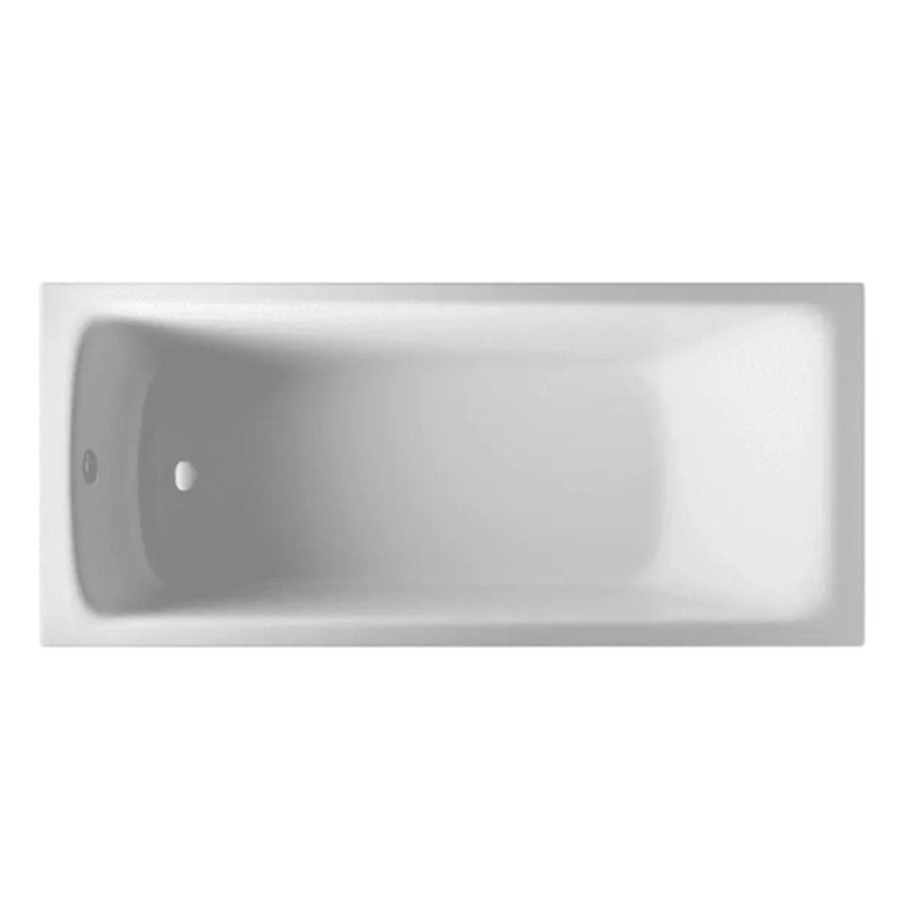 Bathcenter 1650mm Single Ended Bath, Plain Bath Screen, Sphere Mixer Shower Set image 2