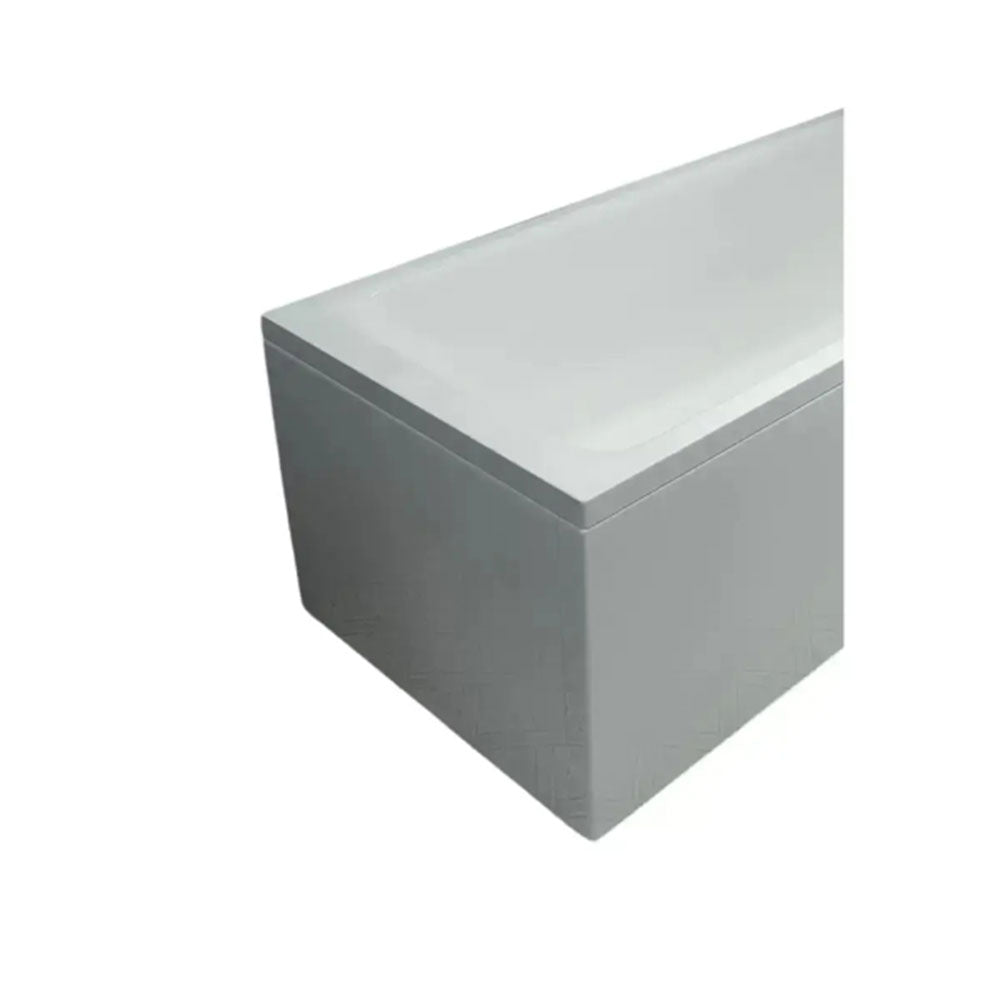 Bathcenter 1650mm Single Ended Bath, Plain Bath Screen, Sphere Mixer Shower Set image 3