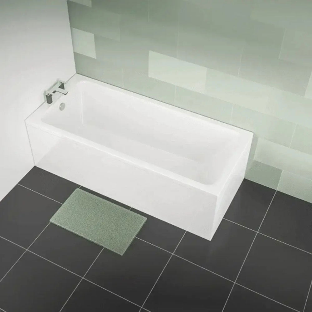 Bathcenter 1650mm Single Ended Bath, Plain Bath Screen, Sphere Mixer Shower Set image 7