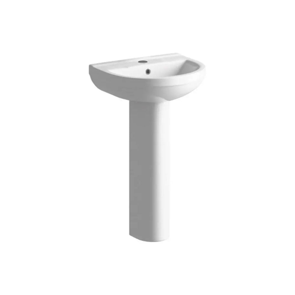 Black Freestanding Bath with Shower Mixer Taps, Basin Tap, Toilet and Pedestal Basin image 13