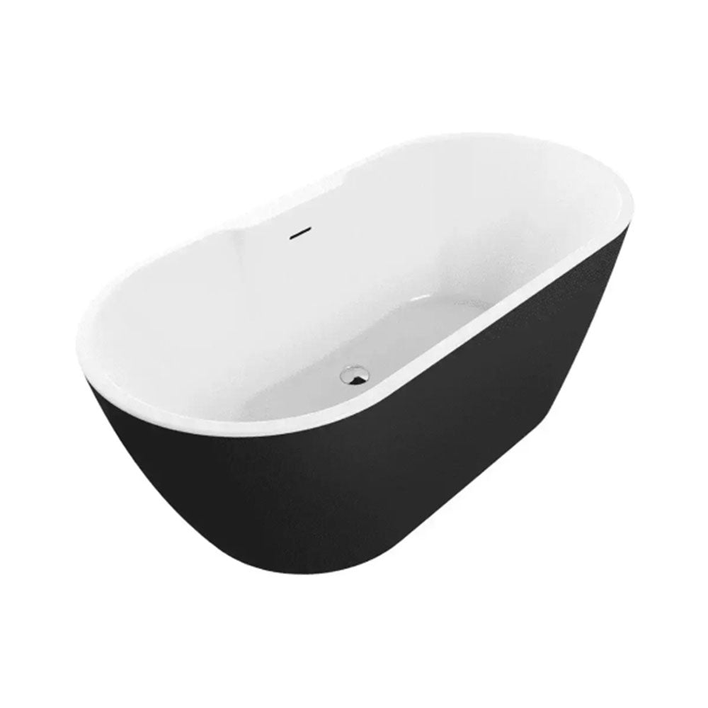 Black Freestanding Bath with Shower Mixer Taps, Basin Tap, Toilet and Pedestal Basin image 4