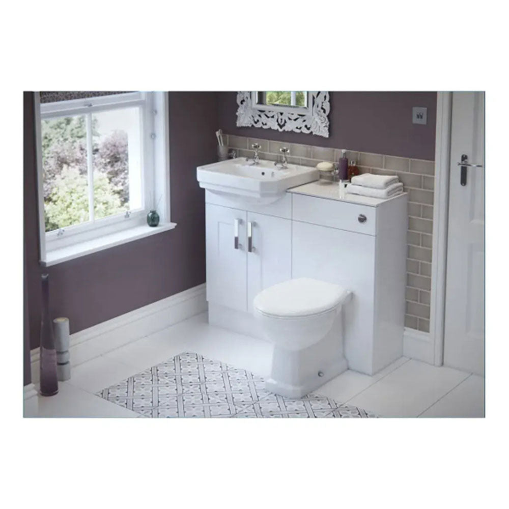 Blue Freestanding Bath with Vanity Unit, Toilet Unit, Pan and Concealed Cistern image 17