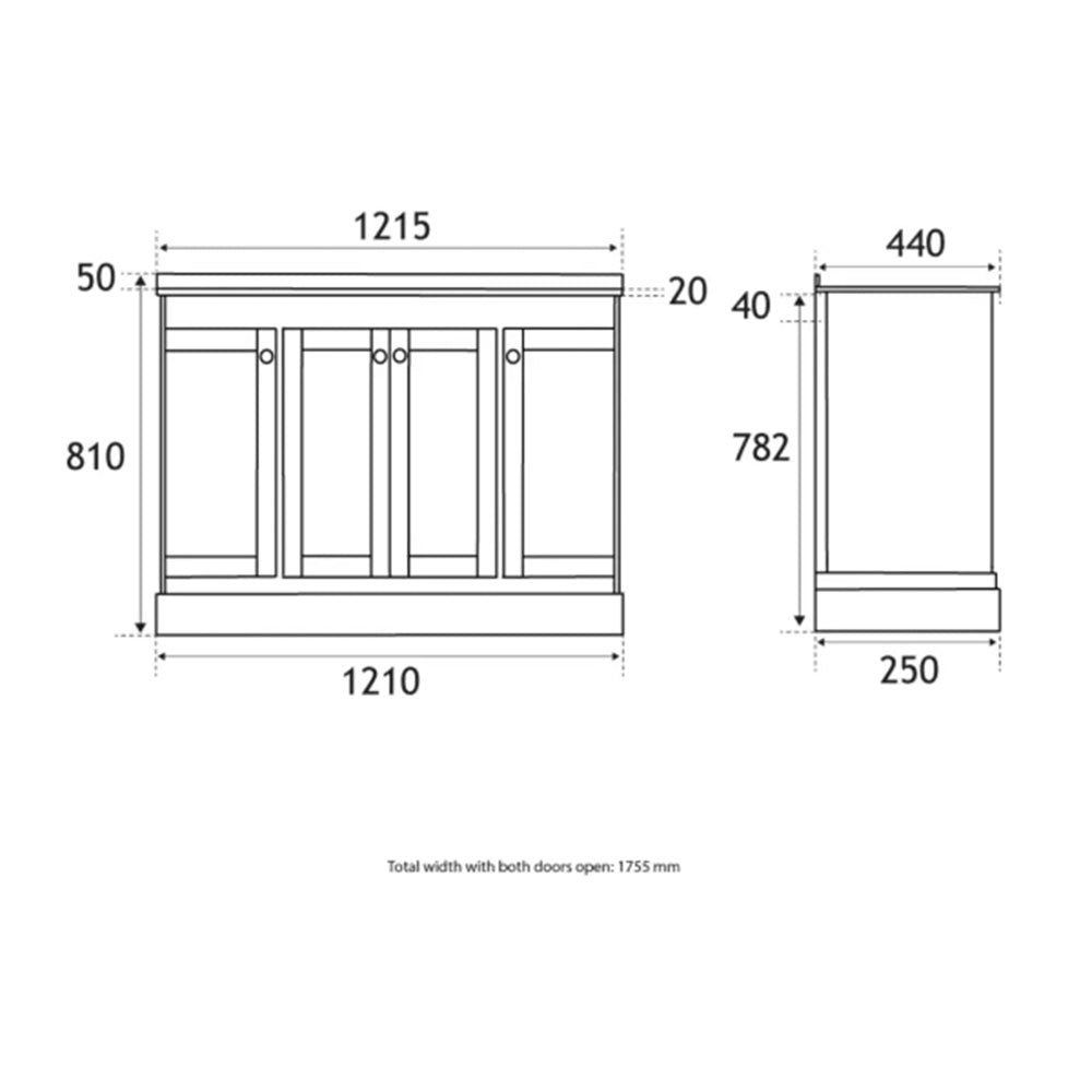 Blue Freestanding Bath with Vanity Unit, Toilet Unit, Pan and Concealed Cistern image 8