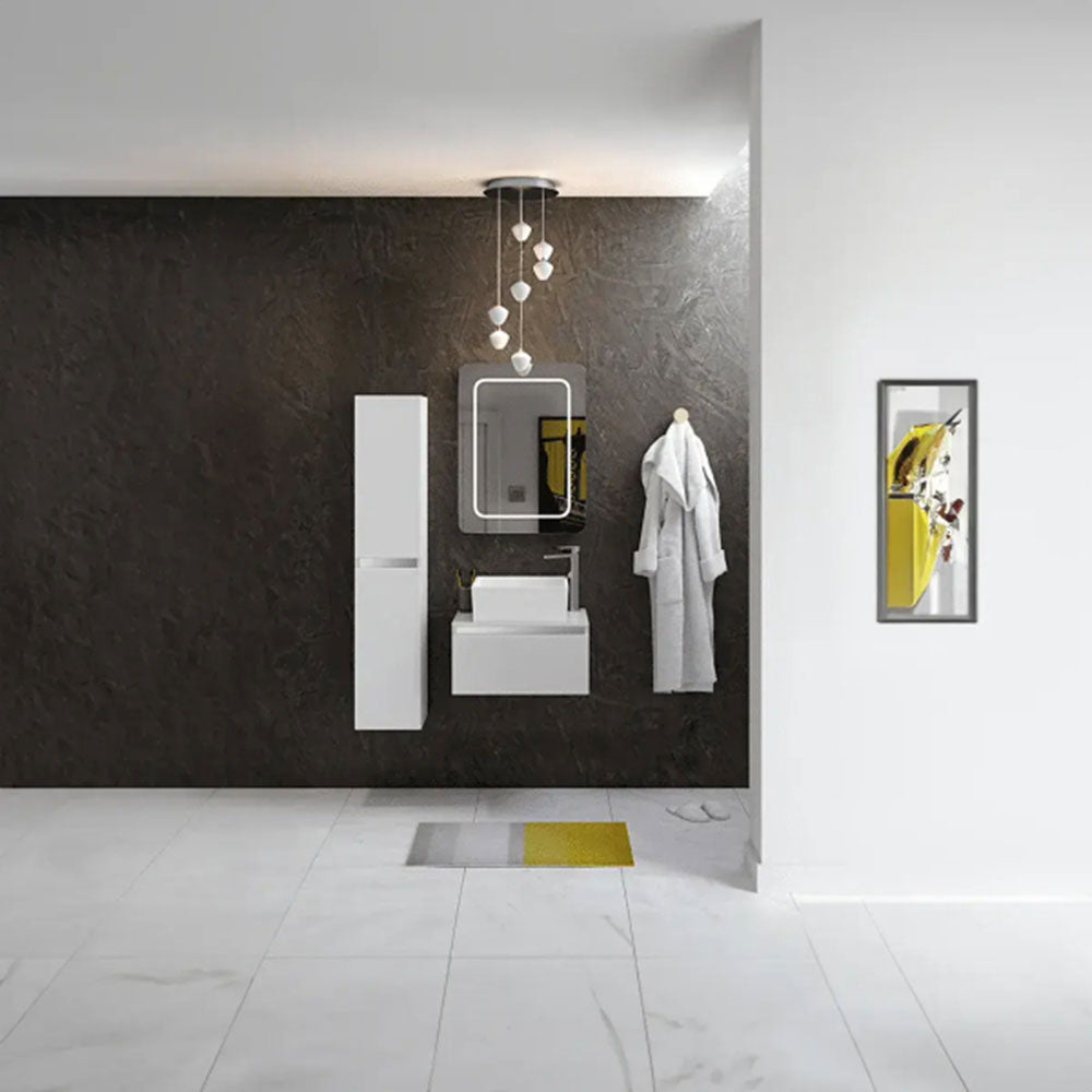 Carmine 600 Floor Standing WC Unit, White Gloss image 1