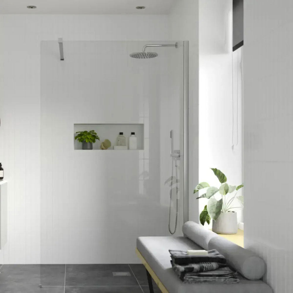Cedare Walk In Bathroom Suite with 8mm Wet Room Screen (various sizes), Toilet, Basin & Tap image 4