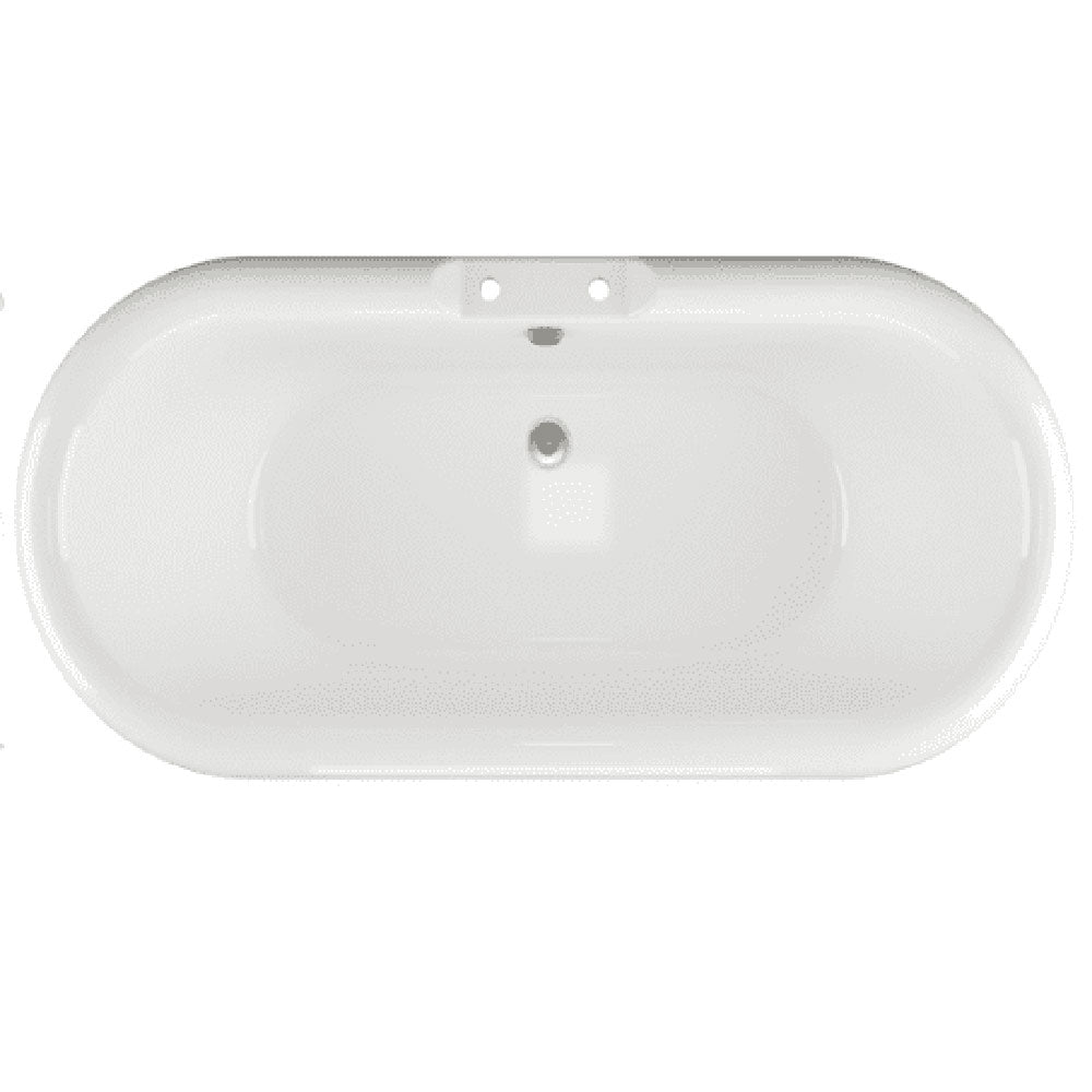 Classics Freestanding 1690 x 740mm White Bath With Chrome Feet image 1