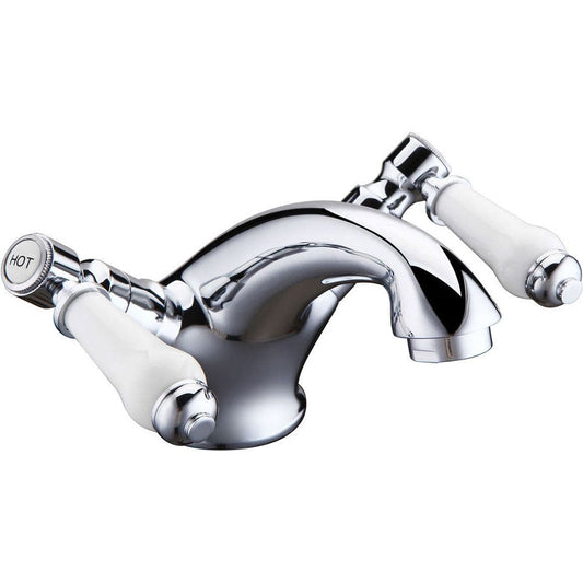 Crater Lever Style Basin Mixer with Pop Up Waste image
