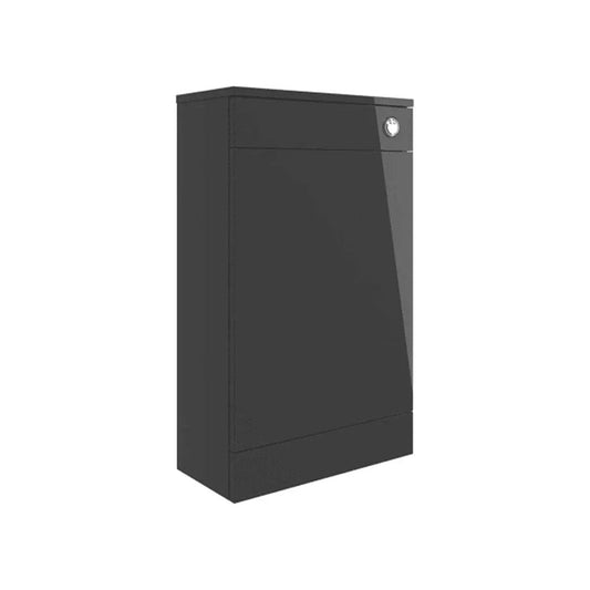 Deltar 500mm Floor Standing WC Unit, Anthracite Gloss image