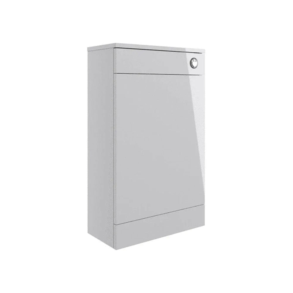 Deltar 500mm Floor Standing WC Unit, Grey Gloss image