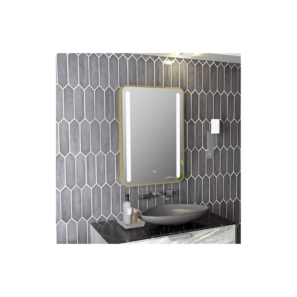 Deltar Oak Gloss Furniture Bathroom Suite with Brushed Brass Finishes image 2