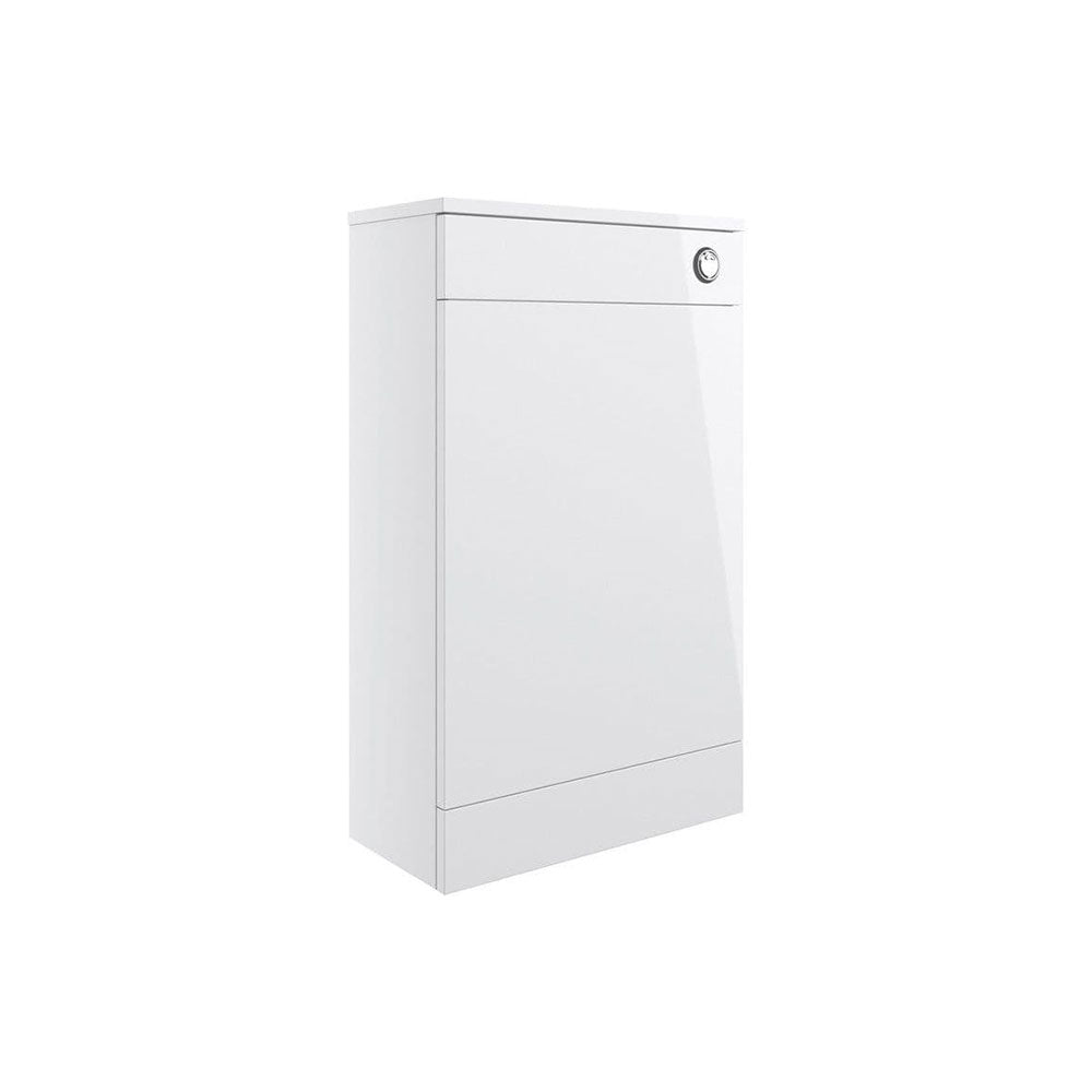 Deltar White Gloss Furniture Bathroom Suite with Brushed Brass Finishes image 6
