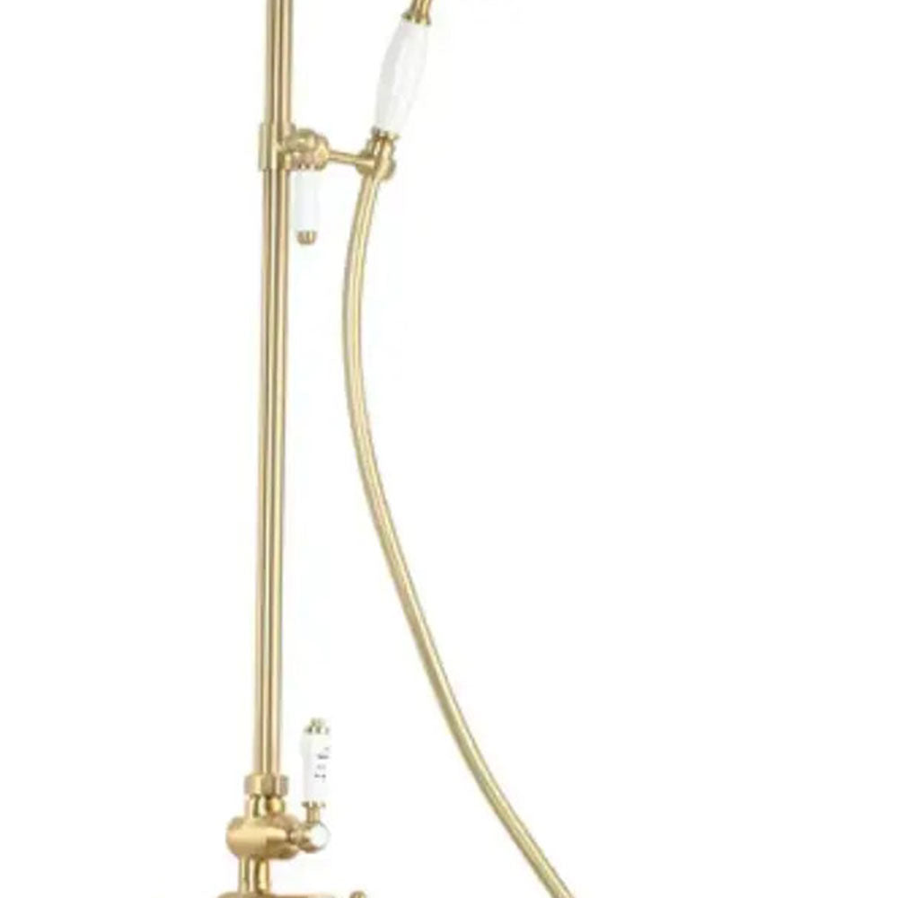 Derwents Thermostatic Shower Kit - Brushed Brass image
