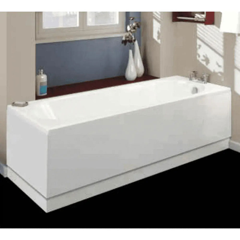 Deva Square Bath, Light Grey Vanity Unit, Bath, Panels, Taps, Close Coupled Toilet and Basin image 11