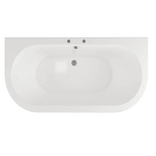 Ellsworth Back To Wall Freestanding Bath, 2 Tap Holes