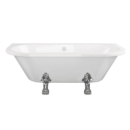 Ellsworth Back To Wall Freestanding Bath, 2 Tap Holes