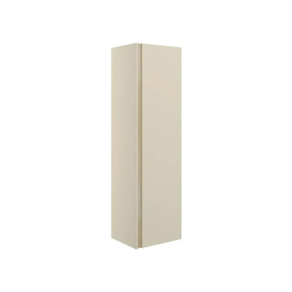 Form 350mm 1 Door Wall Hung Tall Unit, Matt Cotton and Oak Effect