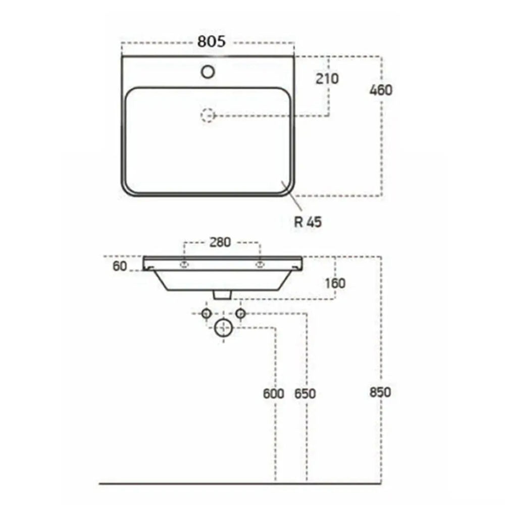 Form Freestanding Bath Suite with Toilet & Vanity Unit image 7