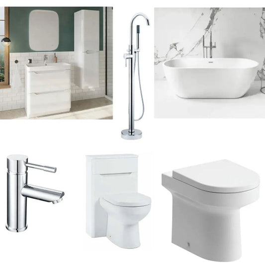 Form Freestanding Bath Suite with Toilet & Vanity Unit image