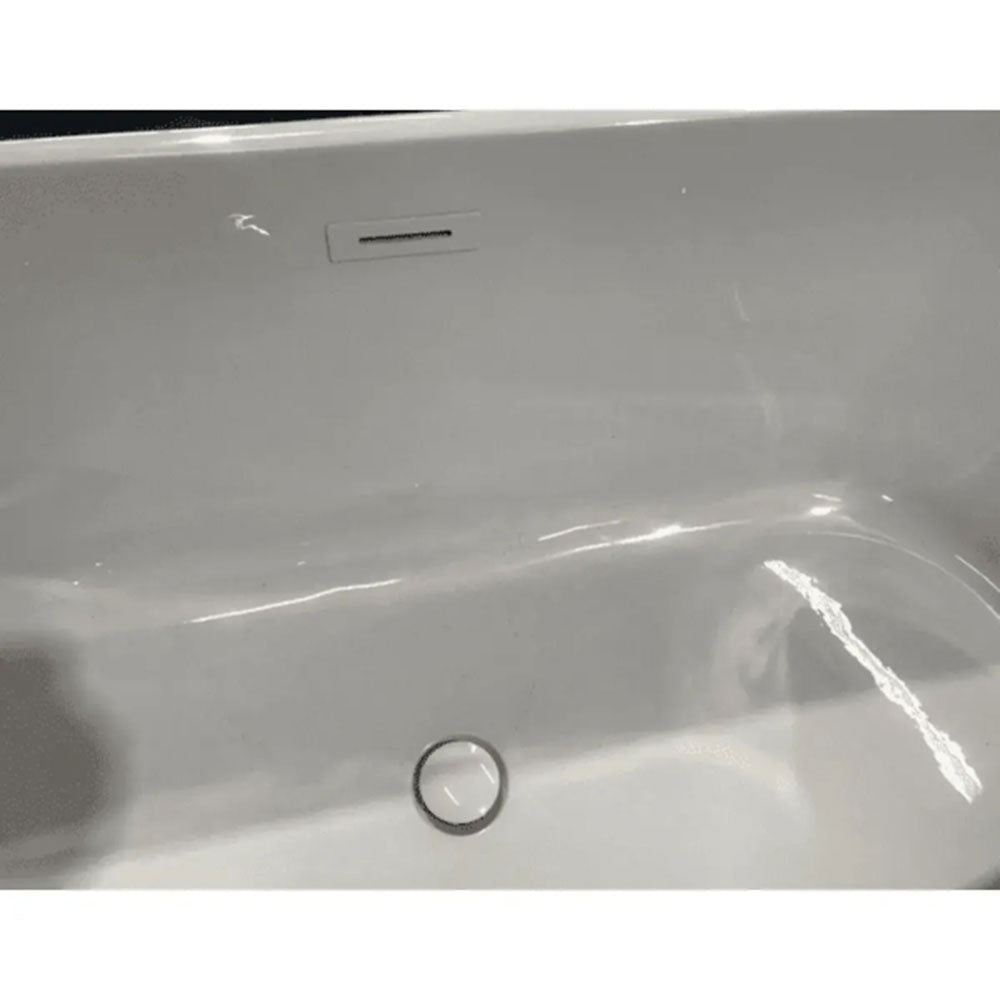 Freestanding Bath, Black Toilet and 2 Drawer Wall Hung Vanity Unit image 2