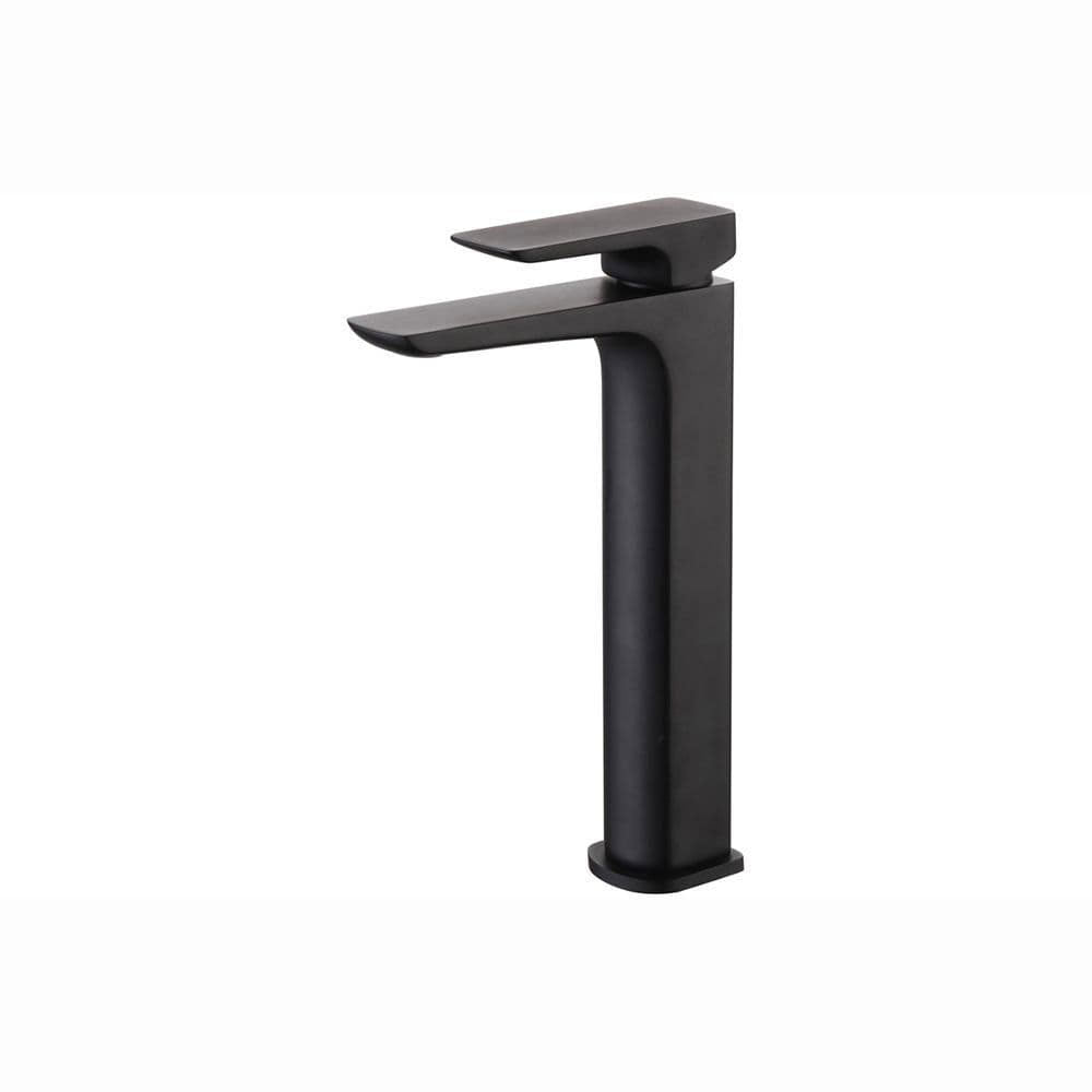 Genoa Mono Tall Basin Tap, Black, Modern Lever Style image
