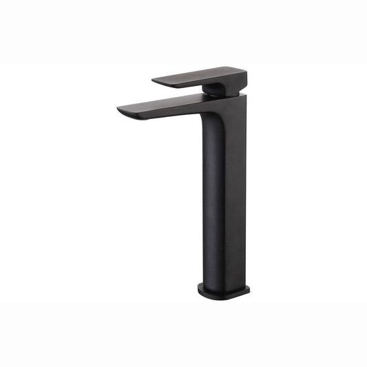 Genoa Mono Tall Basin Tap, Black, Modern Lever Style image