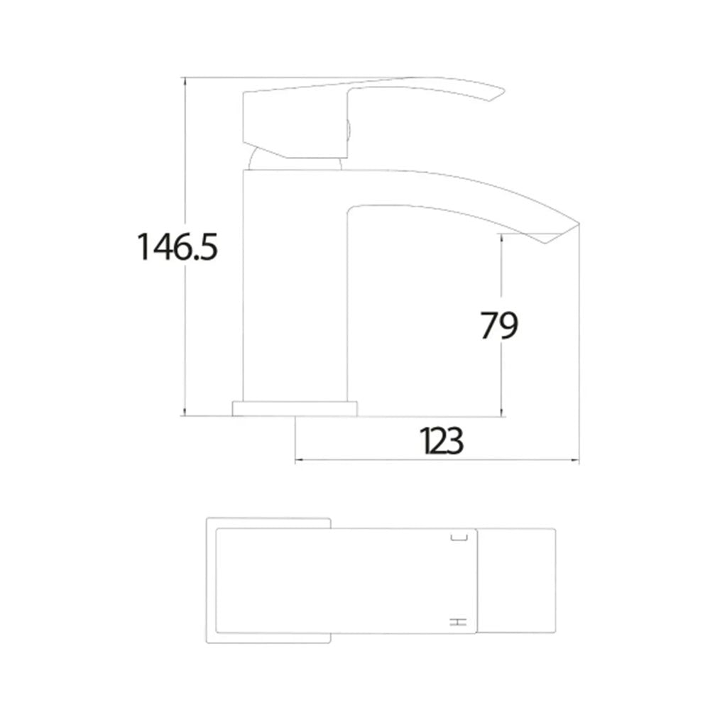 IBath Shower Bath with Serpens Toilet, Vanity Unit, Shower & Taps Suite image 13