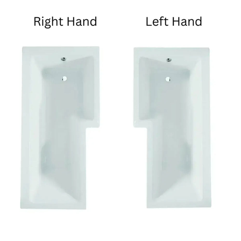 L Shape Shower Bath Suite with Toilet, 2 Door Basin Unit, Taps and Shower image 5