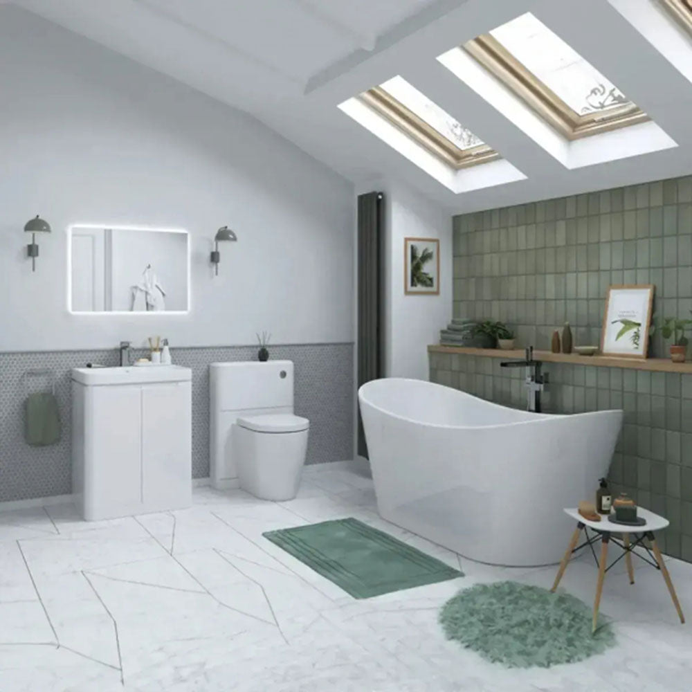 Lagune Corner Bath with Bath Screen Suite, Toilet, Basin, Tap and Mixer Shower image 12
