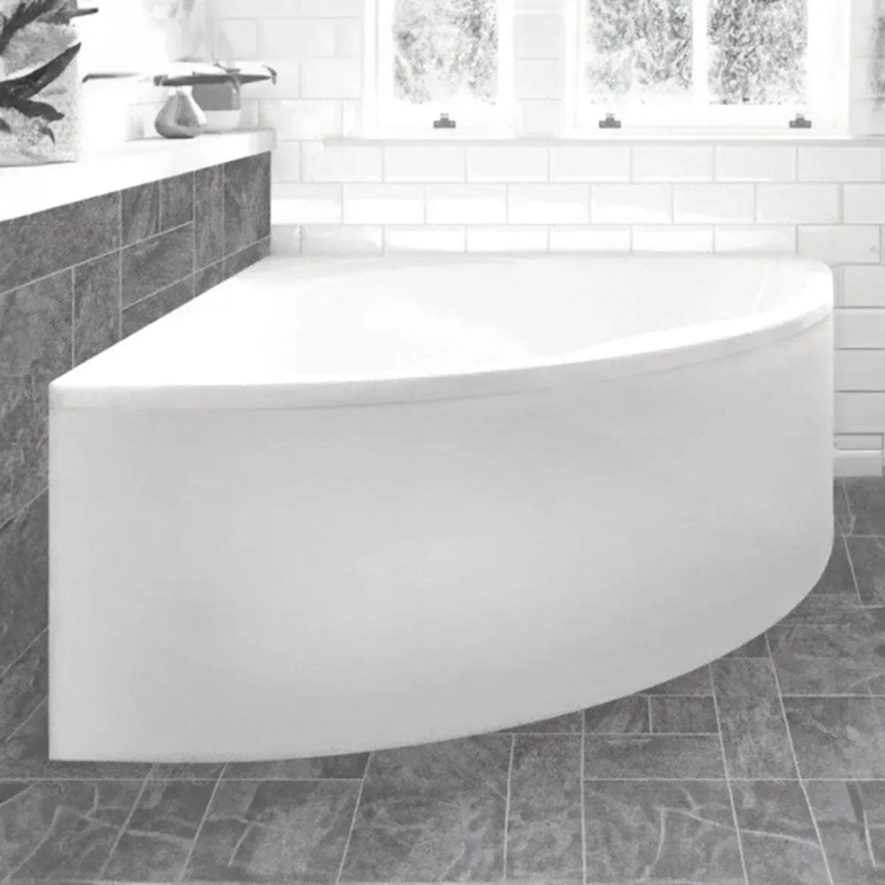 Lagune Corner Bath with Bath Screen Suite, Toilet, Basin, Tap and Mixer Shower image 2