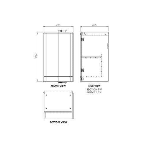 Libras 500 2 Door Basin Unit Matt Indigo