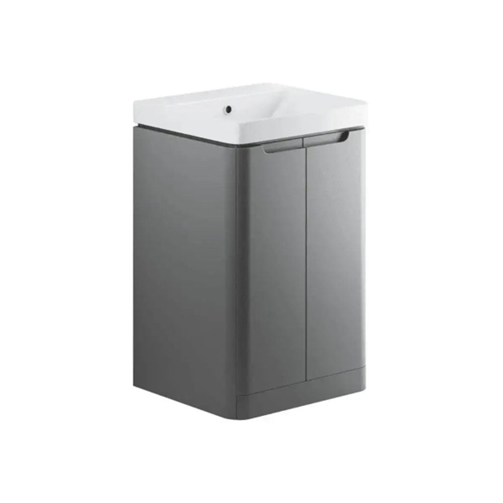 Libras Bathroom Suite with Freestanding Bath, 1 Tap Hole Basin Unit, Taps & Toilet image 8