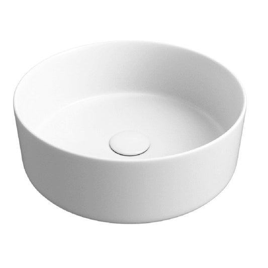 Luxore 355mm Ceramic Washbowl and Waste, Matt White image