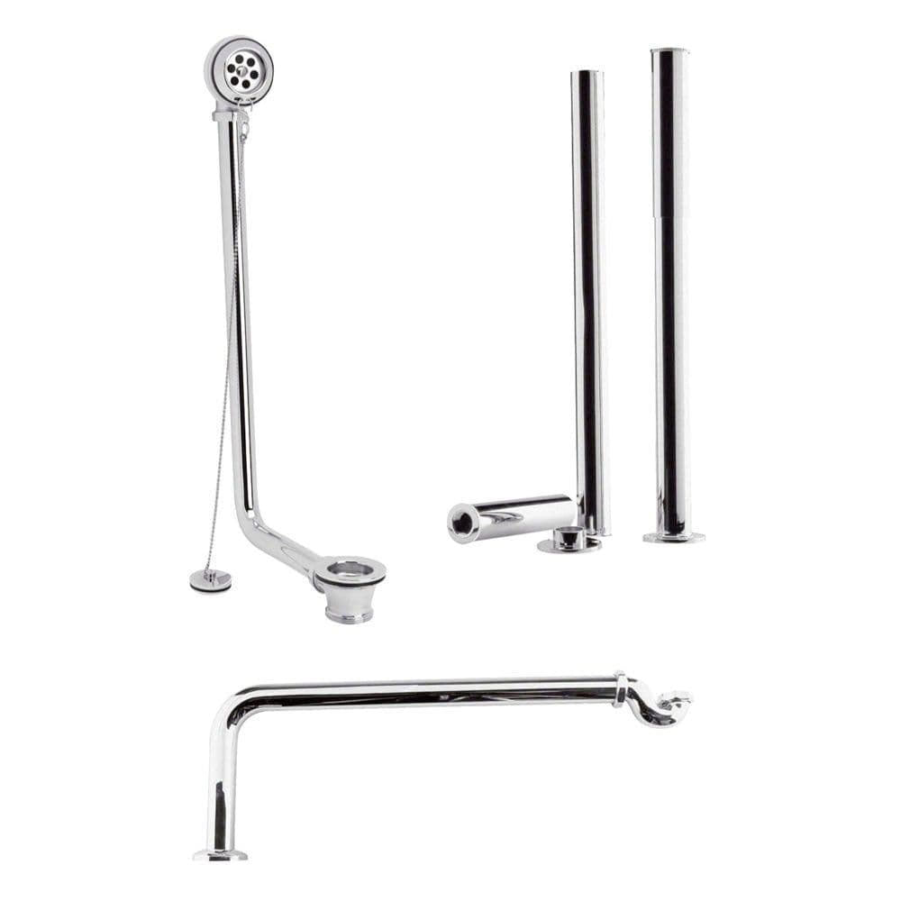 Luxury Traditional Roll Top Bath Pack, Chrome image