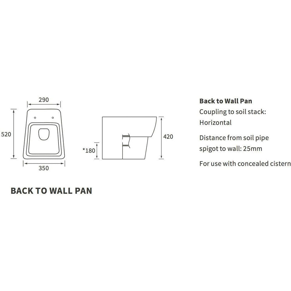 Lyrar Back To Wall Toilet With Soft Close Seat image 1