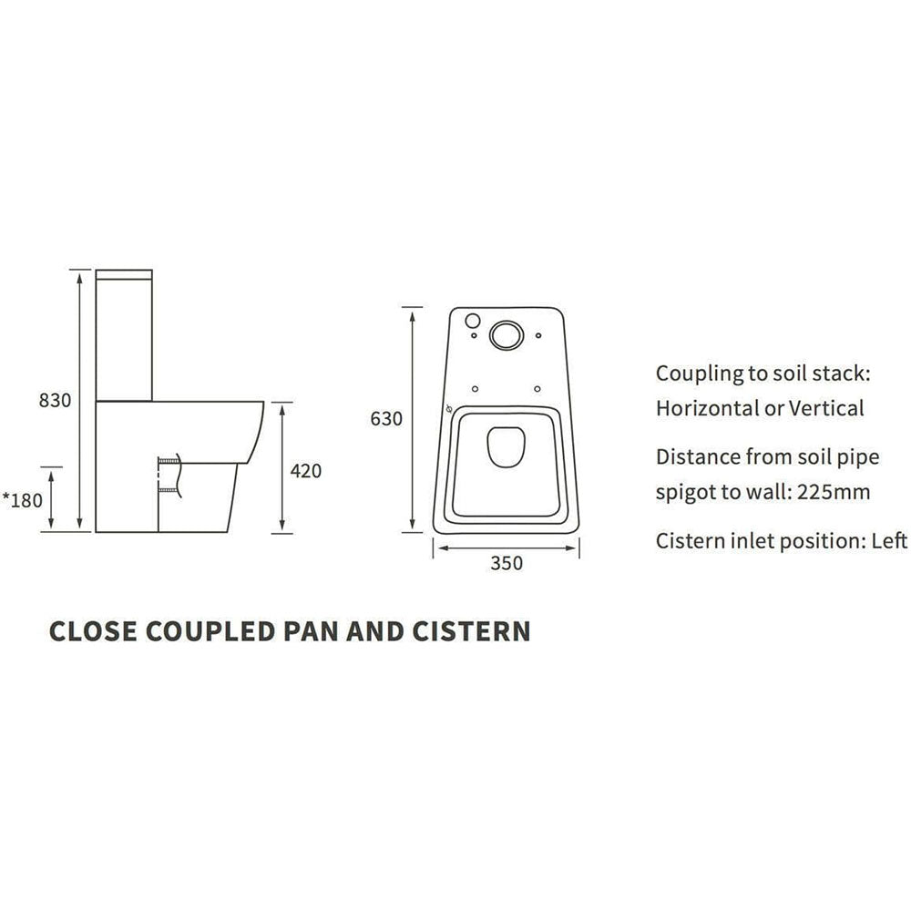 Lyrar Close Coupled Toilet With Soft Close Seat image 2