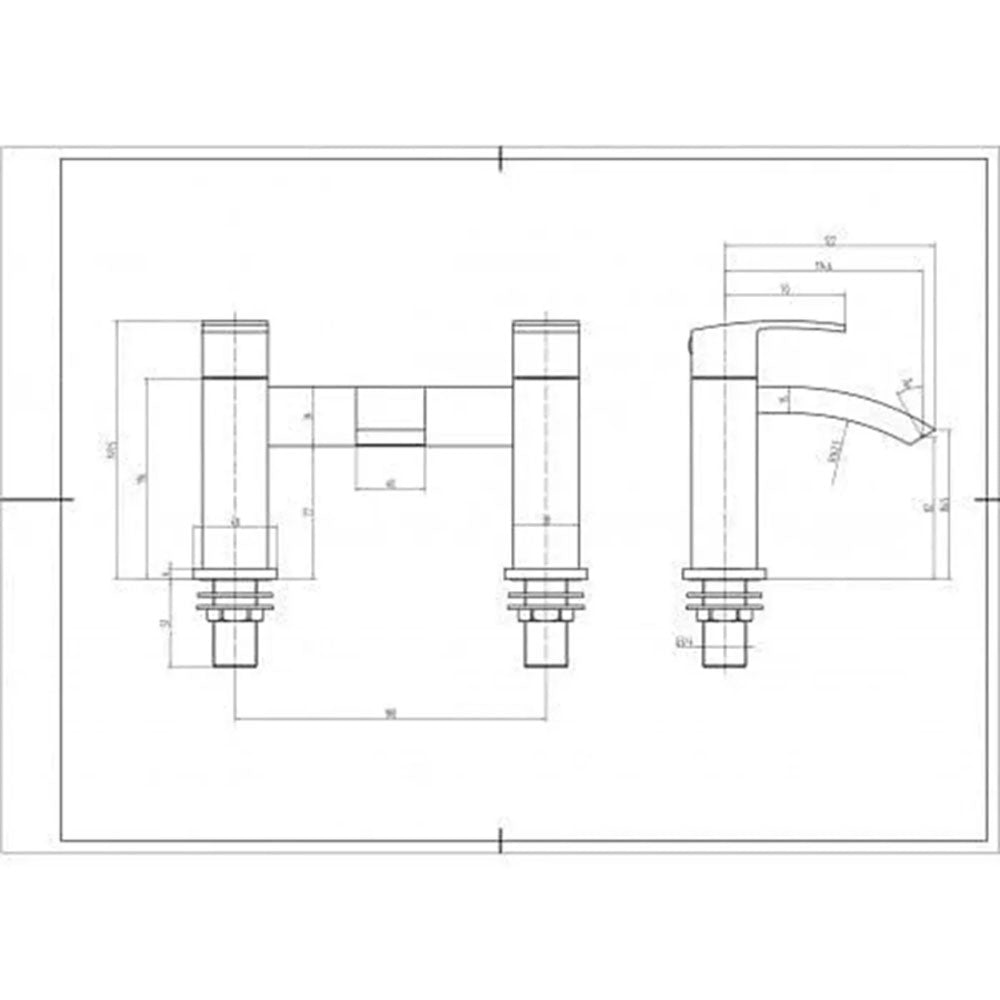 Malin 1800x700 Bath and Vanity Unit Bathroom Suite with Taps & Wastes image 10
