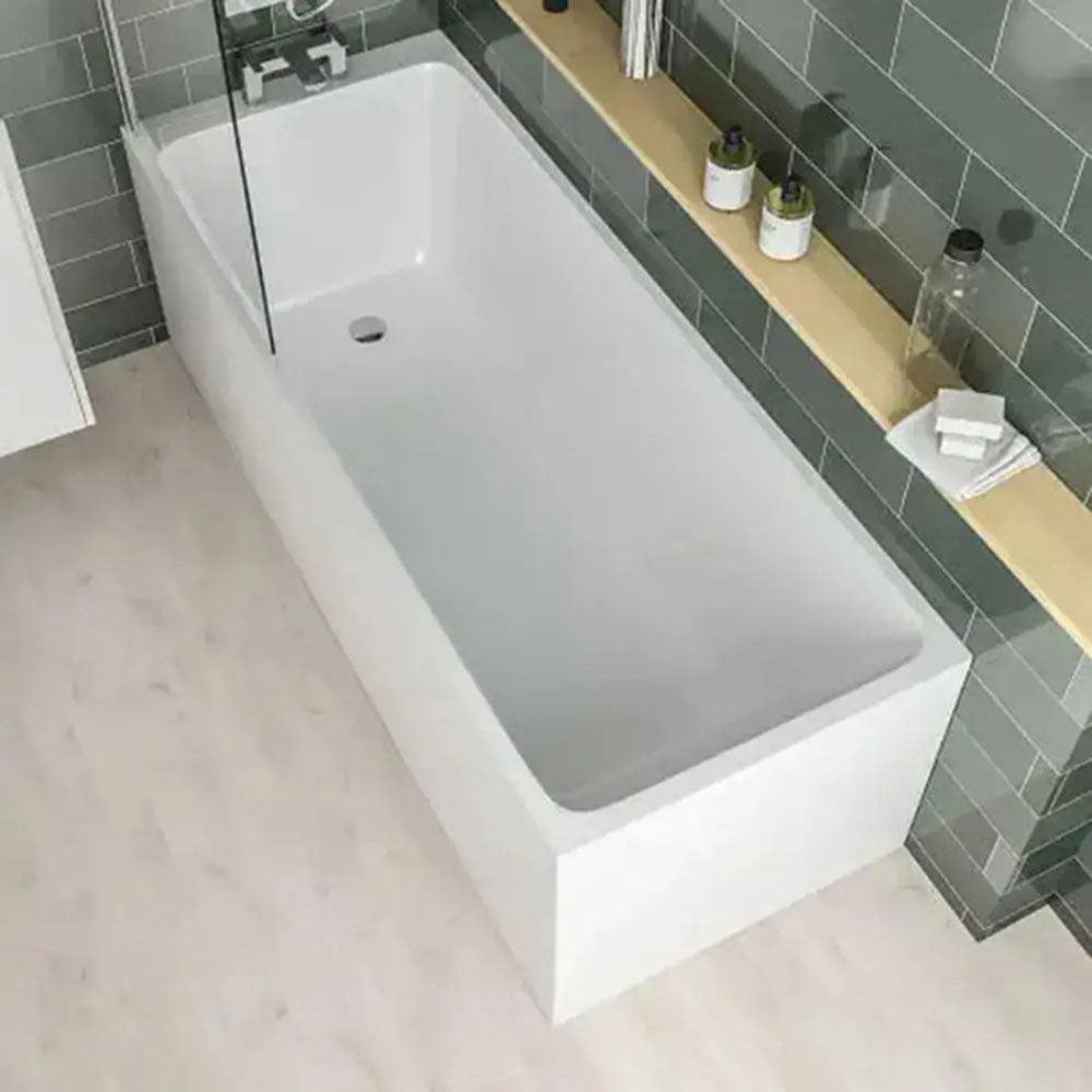 Malin 1800x700 Bath and Vanity Unit Bathroom Suite with Taps & Wastes image 1