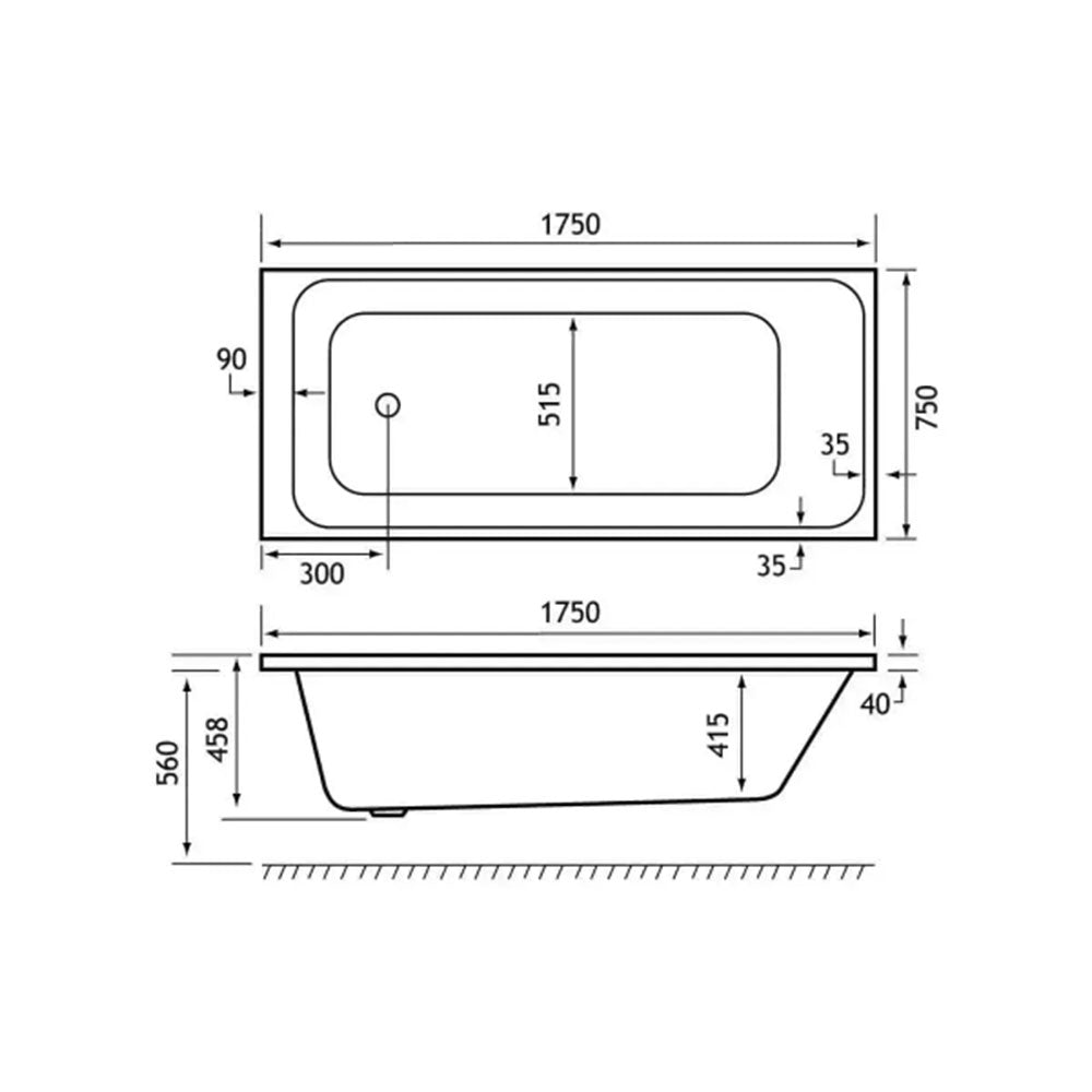 Malin Vanity Unit, 1750x750 Bath & Toilet Set with Taps image 4