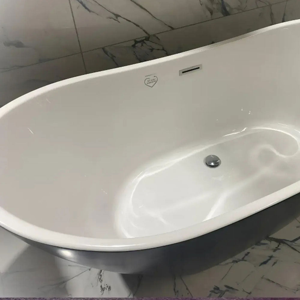 Matt Blue Modern Freestanding Bath 1700 x 780mm image 5