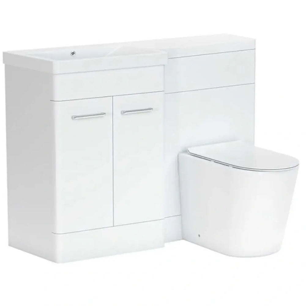 Narvik Waterproof 1100mm L Shape Furniture Suite with Basin Top 3