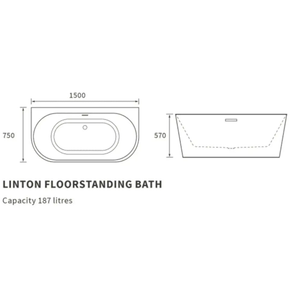 Orion Back to Wall Freestanding Bathroom Suite image 10