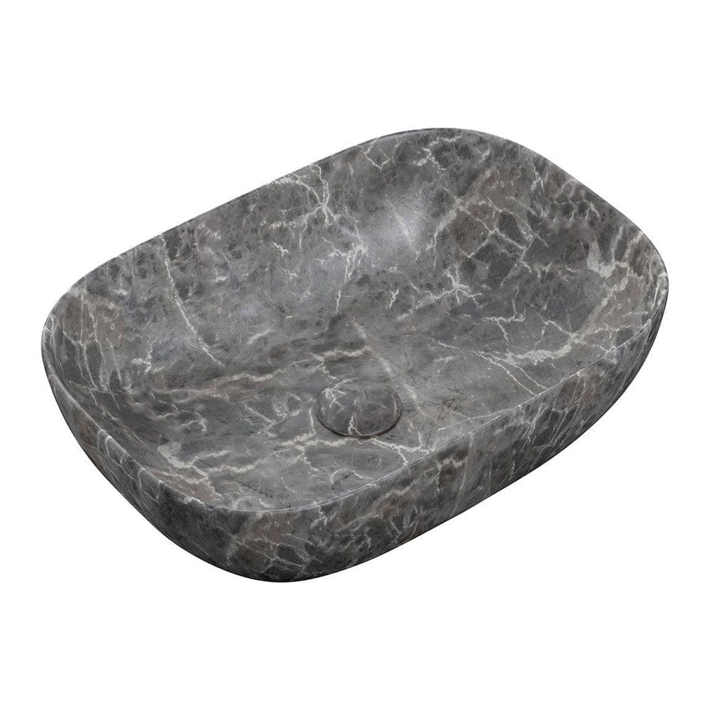 Otto 460x330mm Resin Countertop Washbowl - Grey Marble Effect image