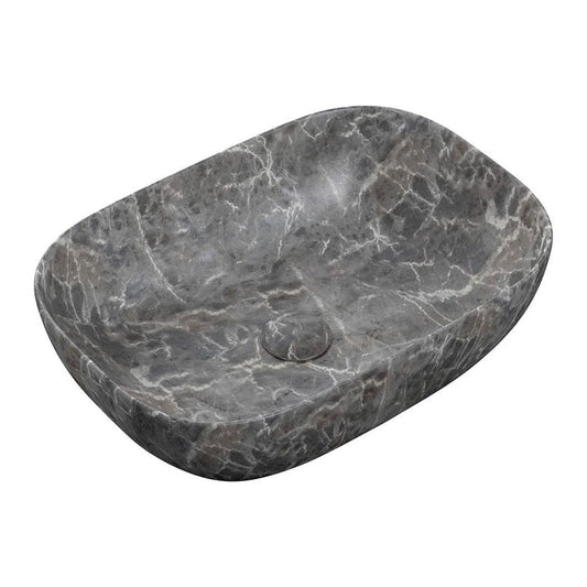 Otto 460x330mm Resin Countertop Washbowl - Grey Marble Effect image