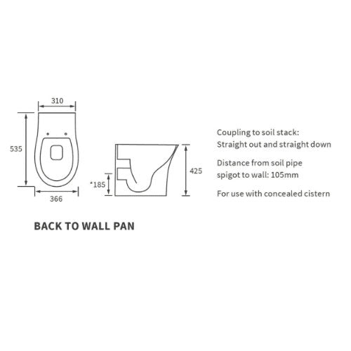 Parum Back To Wall Toilet With Soft Close Seat