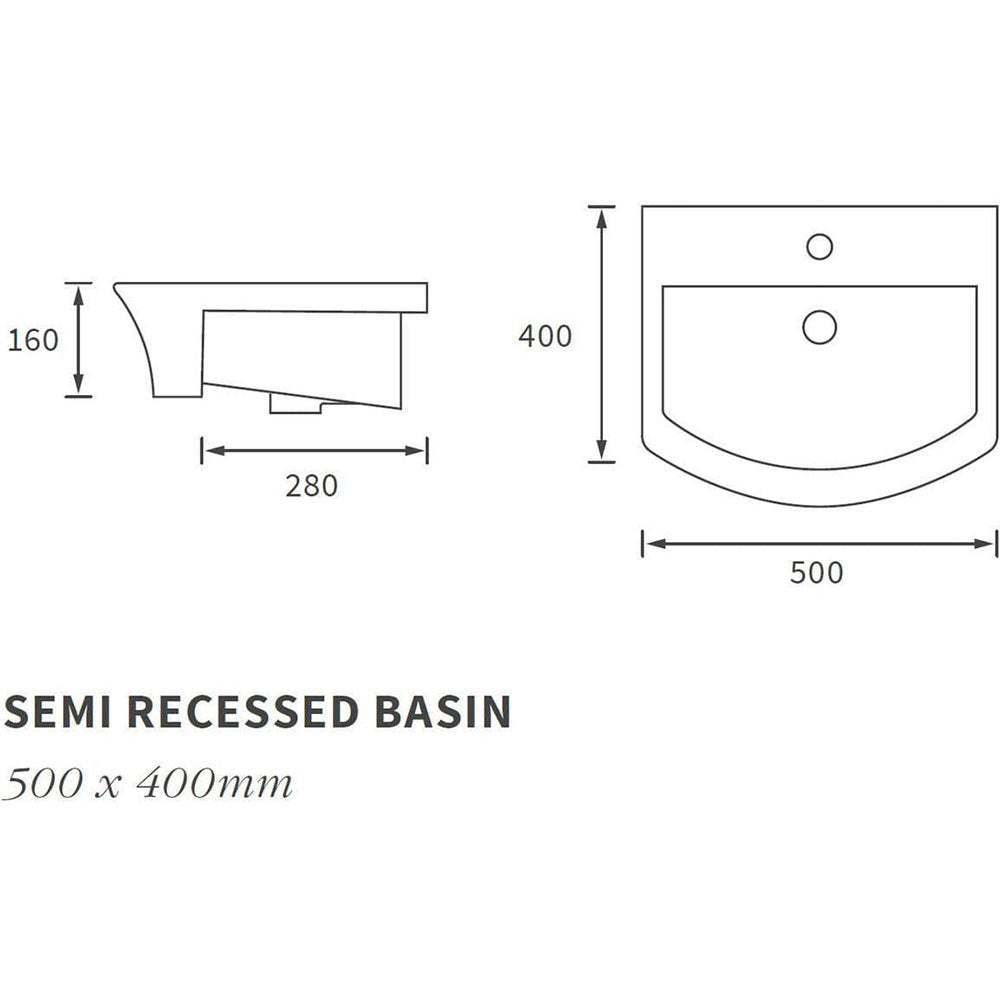 Parum Semi Recessed Basin image 2